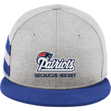 Secaucus Patriots New Era Shadow Heather Striped Flat Bill Snapback Cap