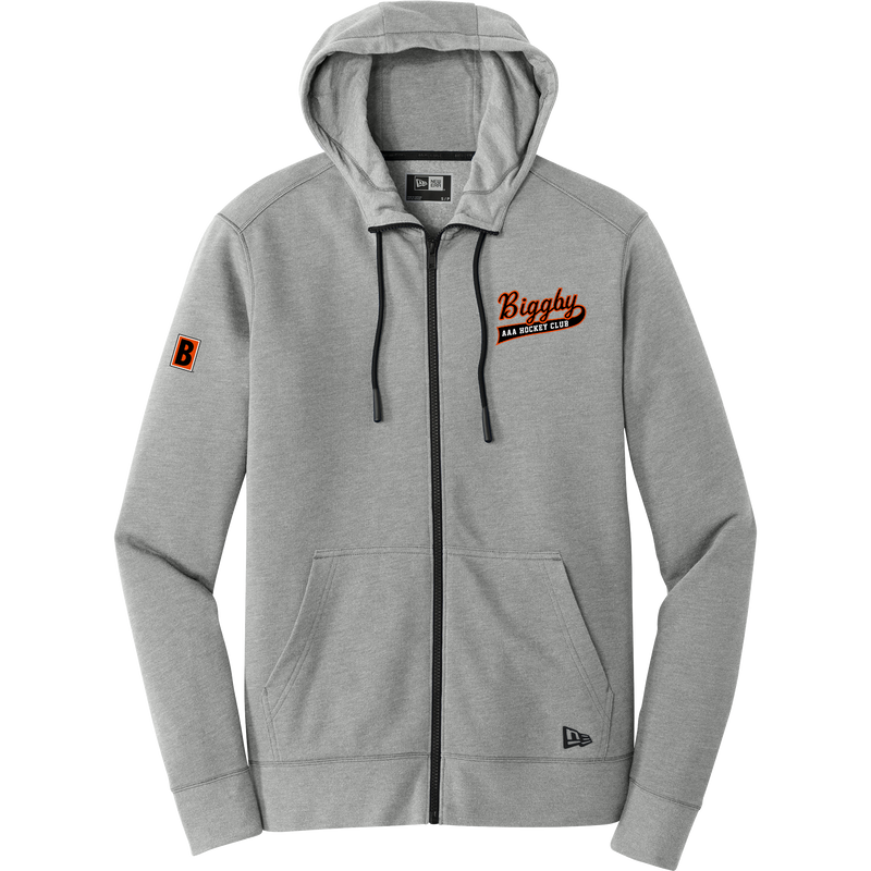 Biggby Coffee AAA New Era Tri-Blend Fleece Full-Zip Hoodie