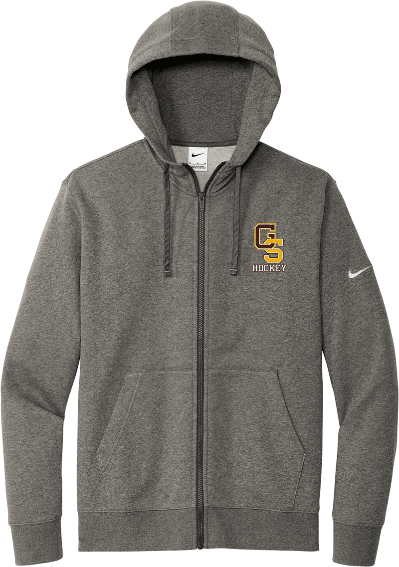 Greensburg Salem Nike Club Fleece Sleeve Swoosh Full-Zip Hoodie