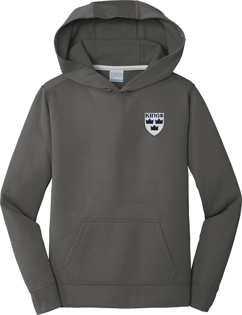 North Jersey Kings Youth Performance Fleece Pullover Hooded Sweatshirt