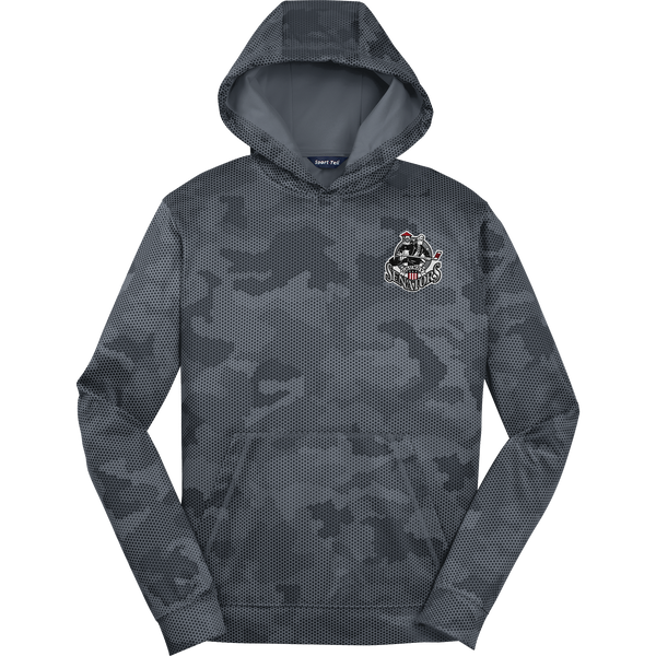 Grundy Senators Youth Sport-Wick CamoHex Fleece Hooded Pullover