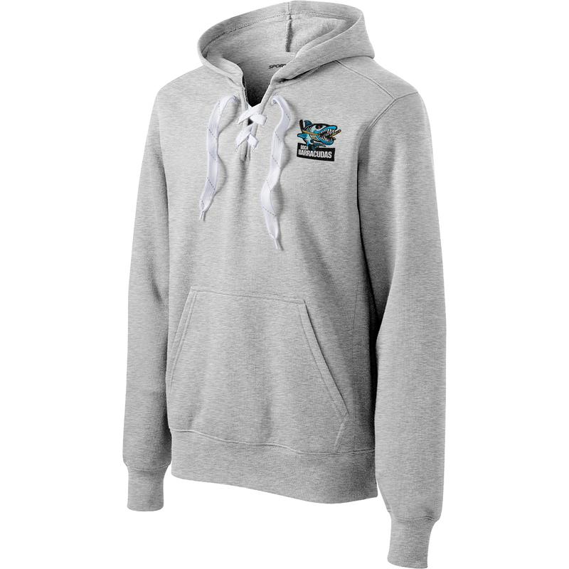 Boca Barracudas Lace Up Pullover Hooded Sweatshirt