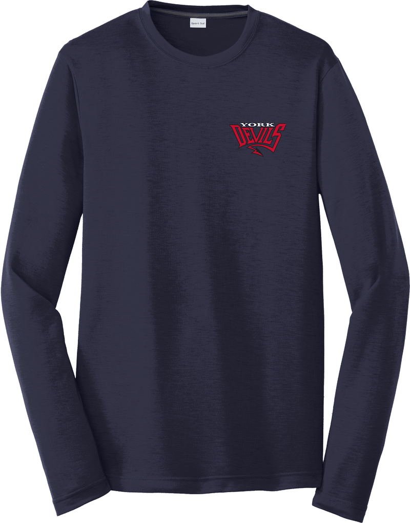 York Devils Long Sleeve PosiCharge Competitor Cotton Touch Tee