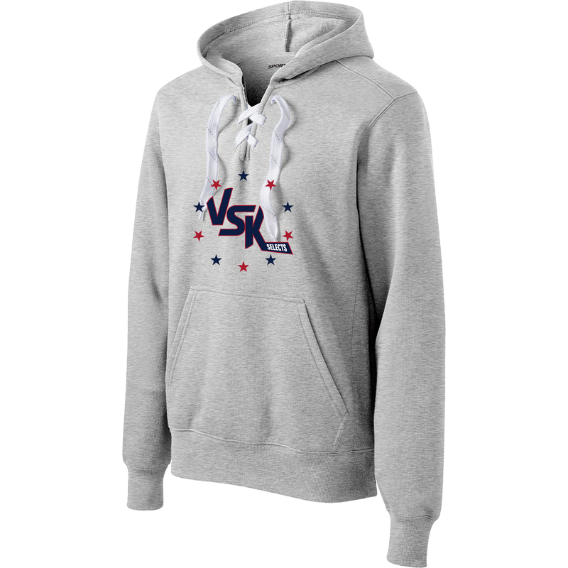 VSK Selects Lace Up Pullover Hooded Sweatshirt